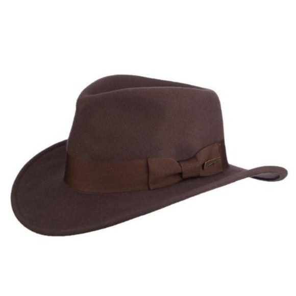 Scala Other - Indiana Jones Felt Safari Fedora Hat -  Belloq